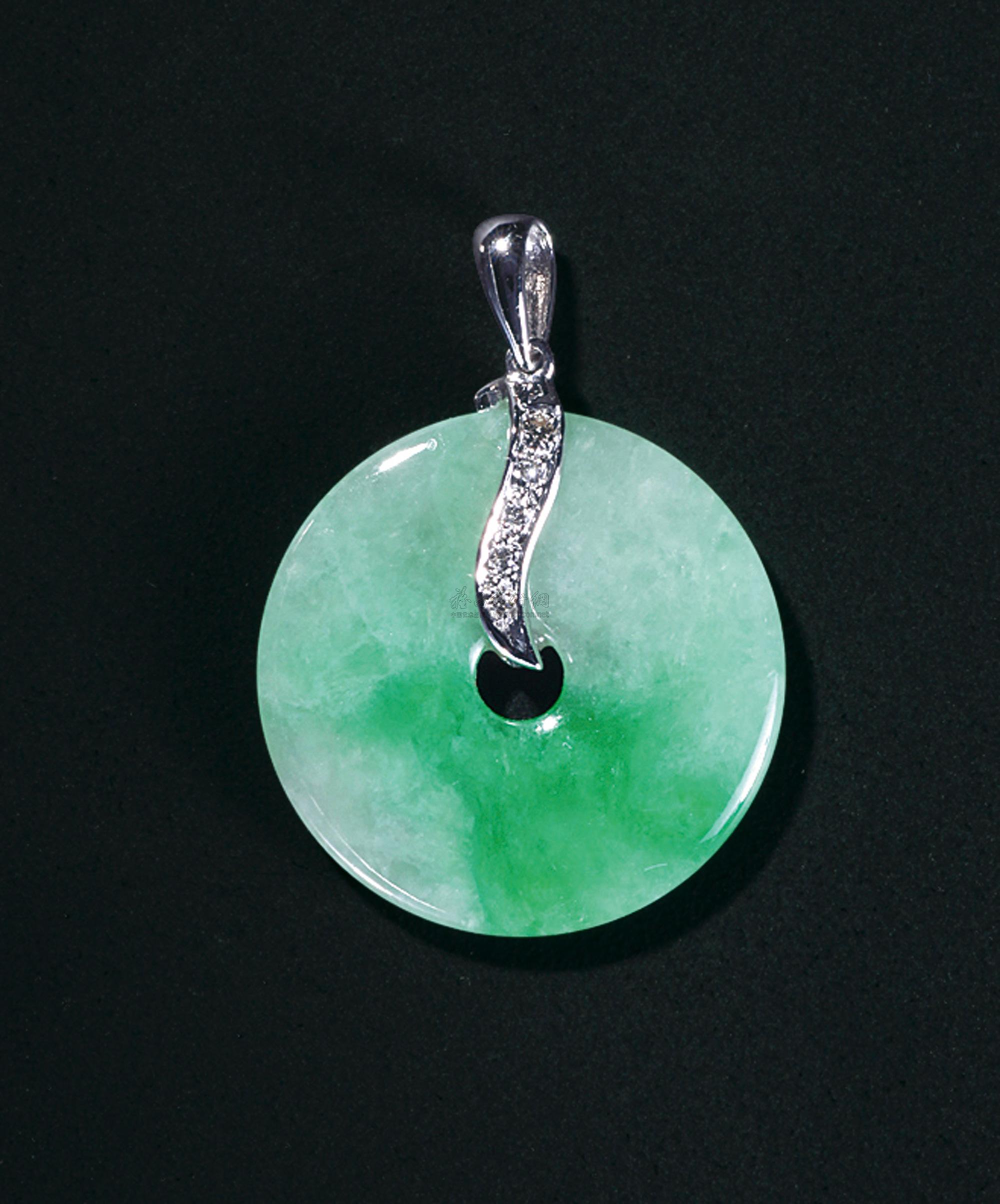 0592 翠玉怀古坠