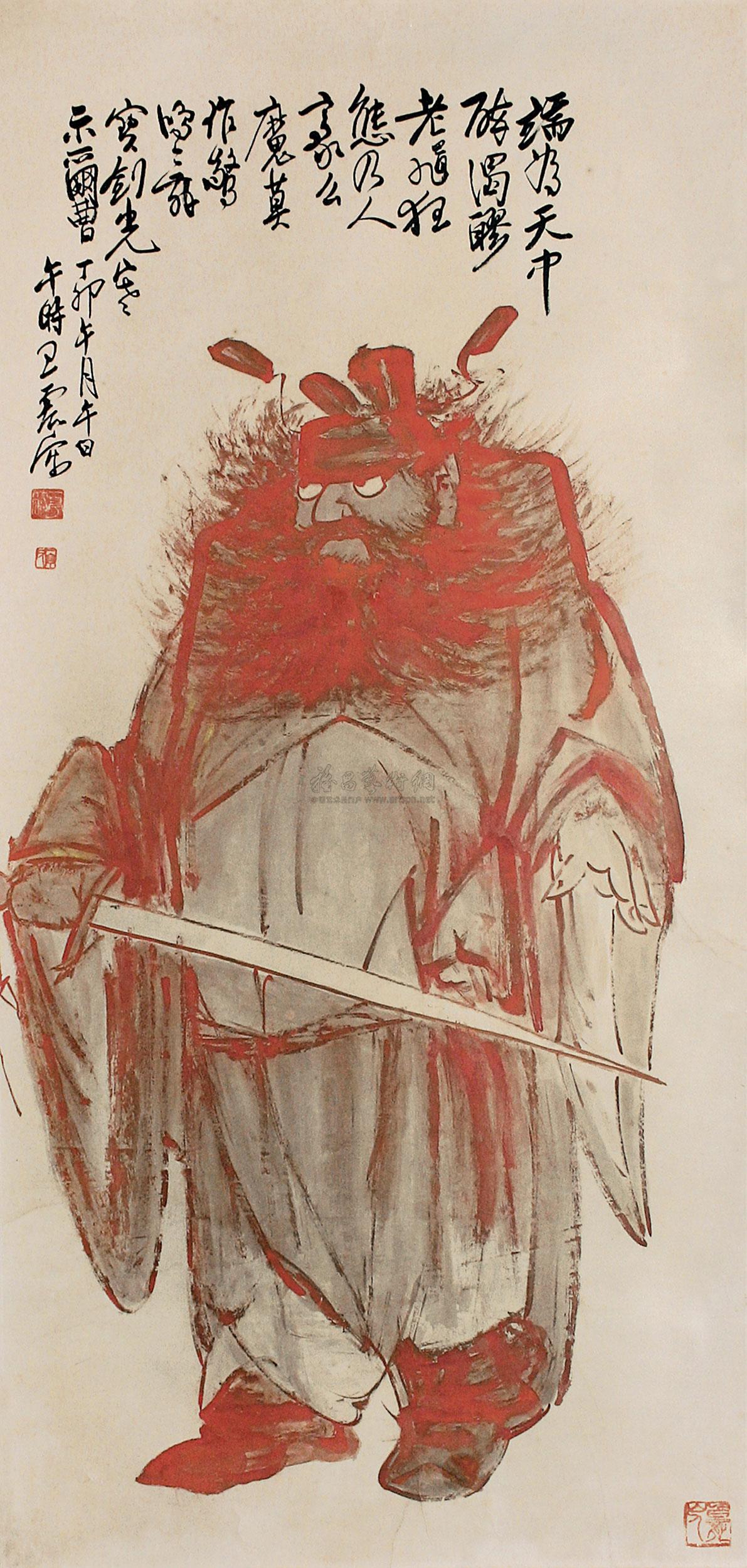 0027 钟馗 立轴 纸本