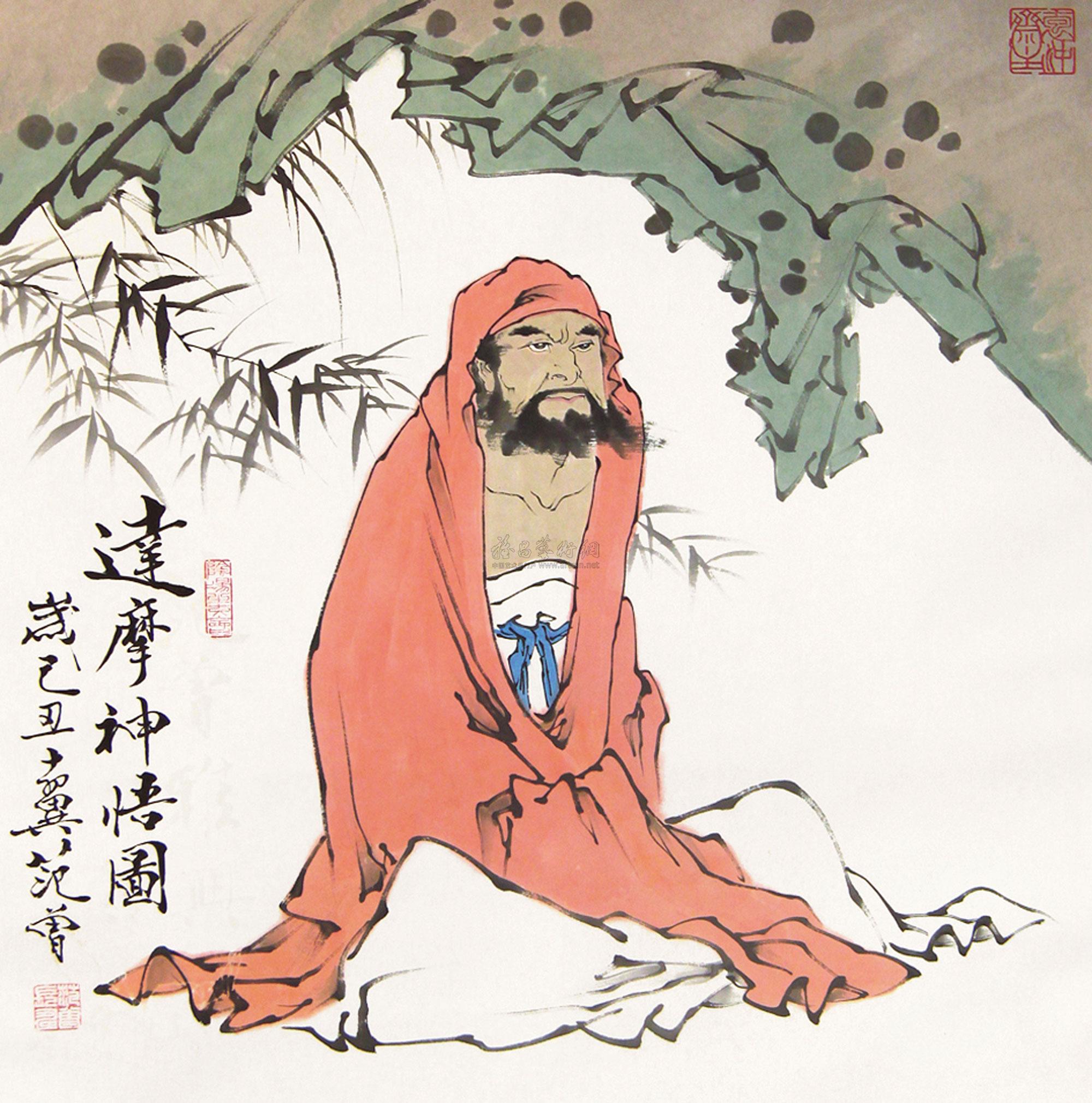 【达摩神悟图】拍卖品_图片_价格_鉴赏_绘画_雅昌艺术品拍卖网
