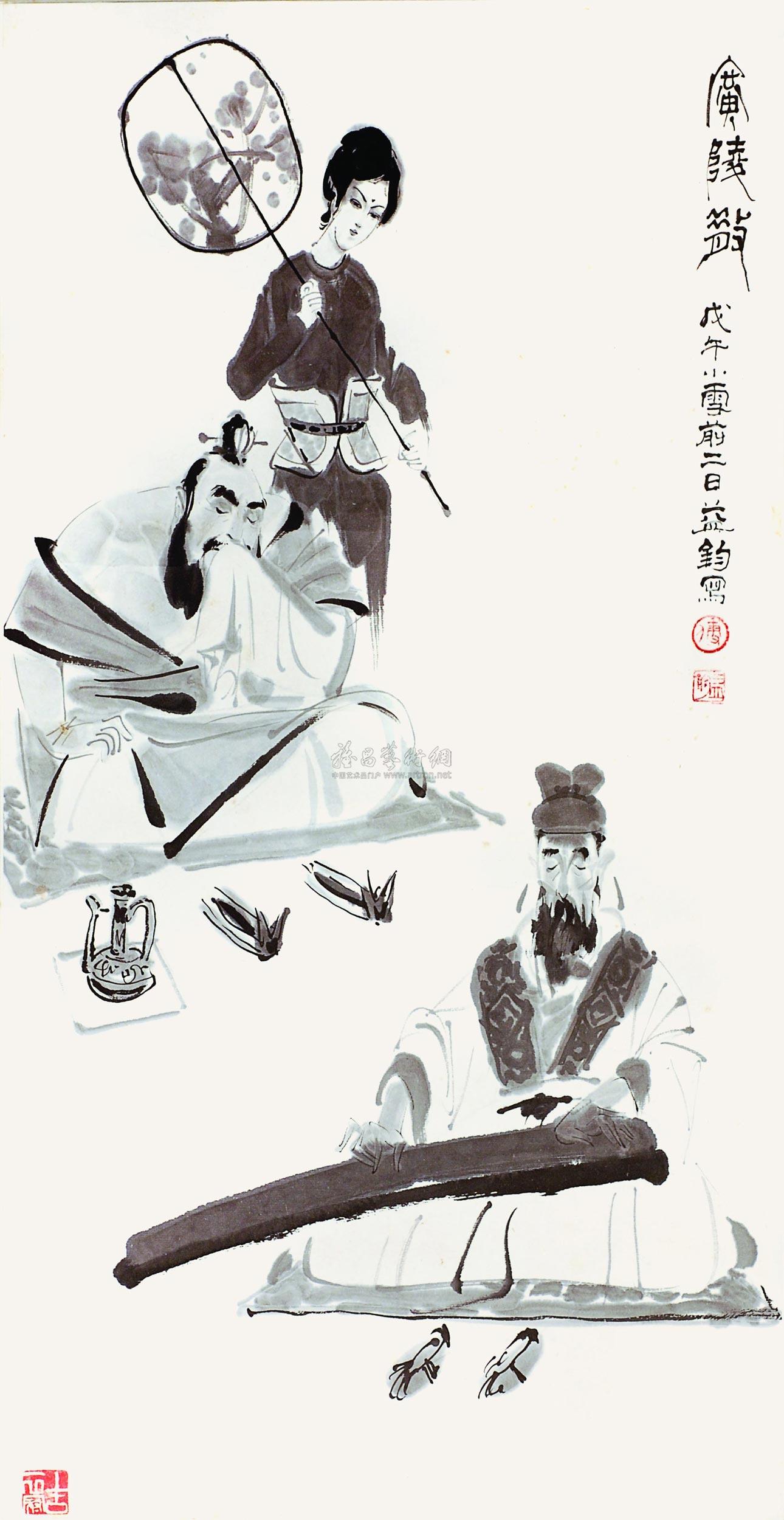 0880 广陵散 立轴 纸本