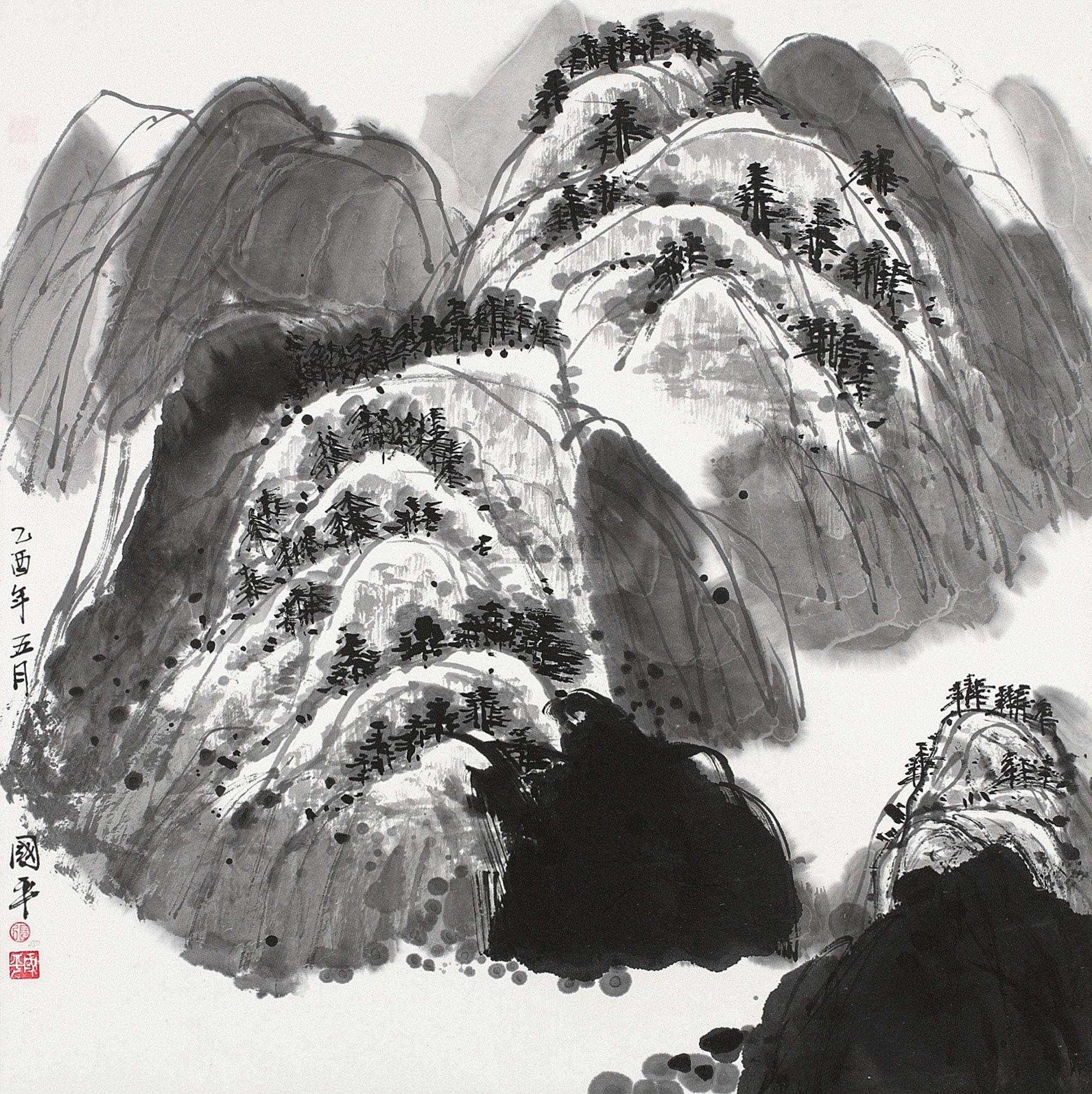 0055 山水 设色纸本