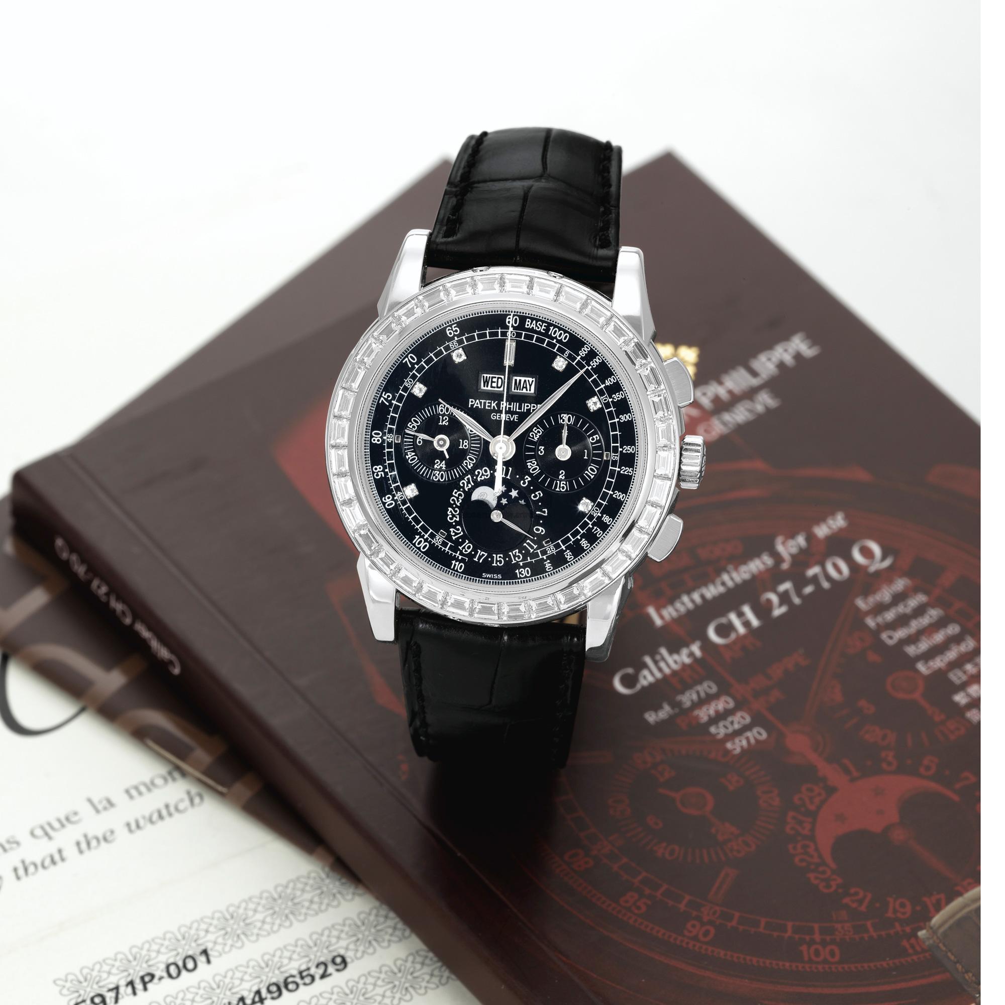 2364 patek philippe a fine and rare platinum and