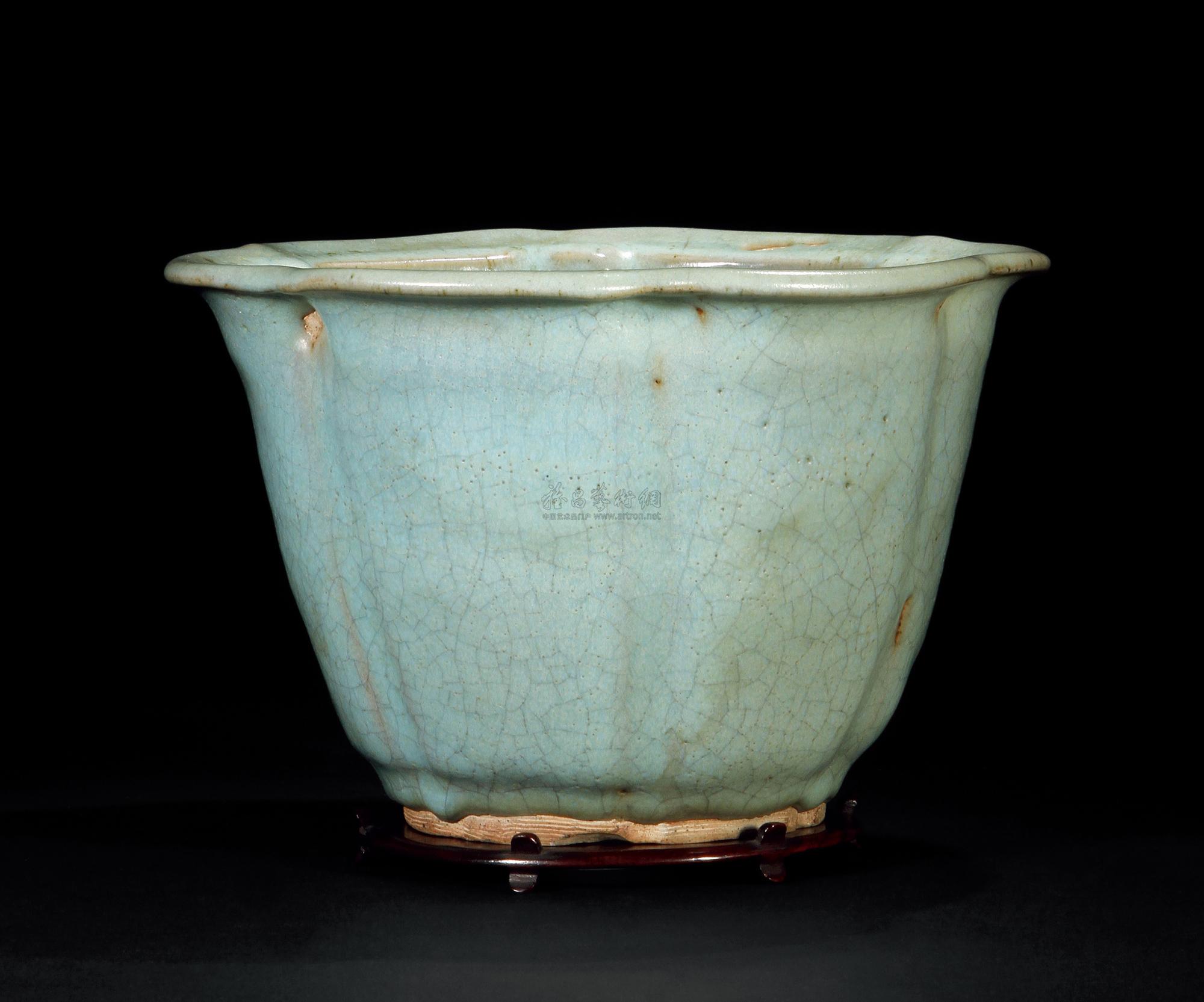 【元 钧窑花口花盆】拍卖品_图片_价格_鉴赏_元代以前陶瓷_雅昌艺术品