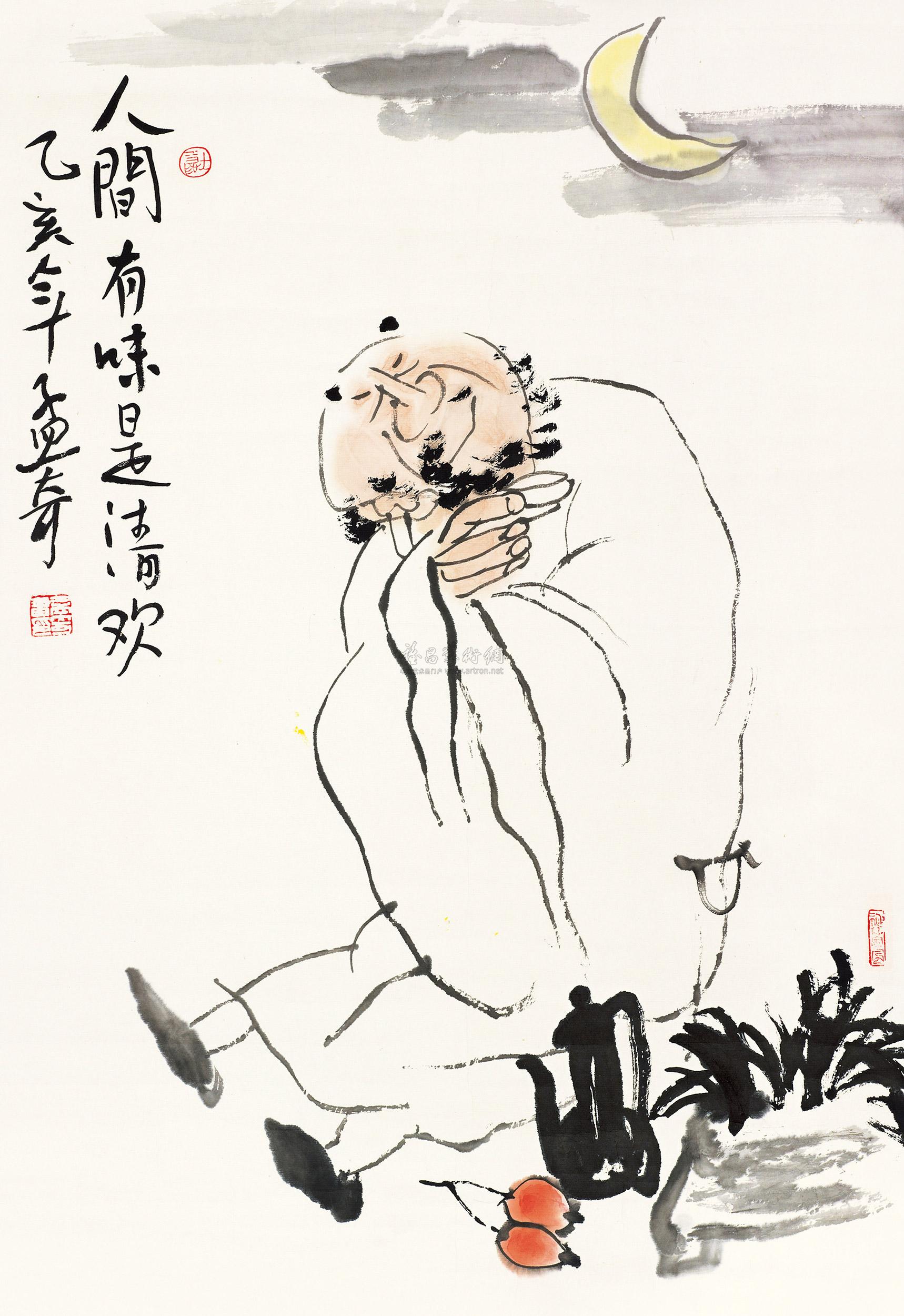 【人间有味是清欢 立轴 设色纸本】拍卖品_图片_价格_鉴赏_绘画_雅昌