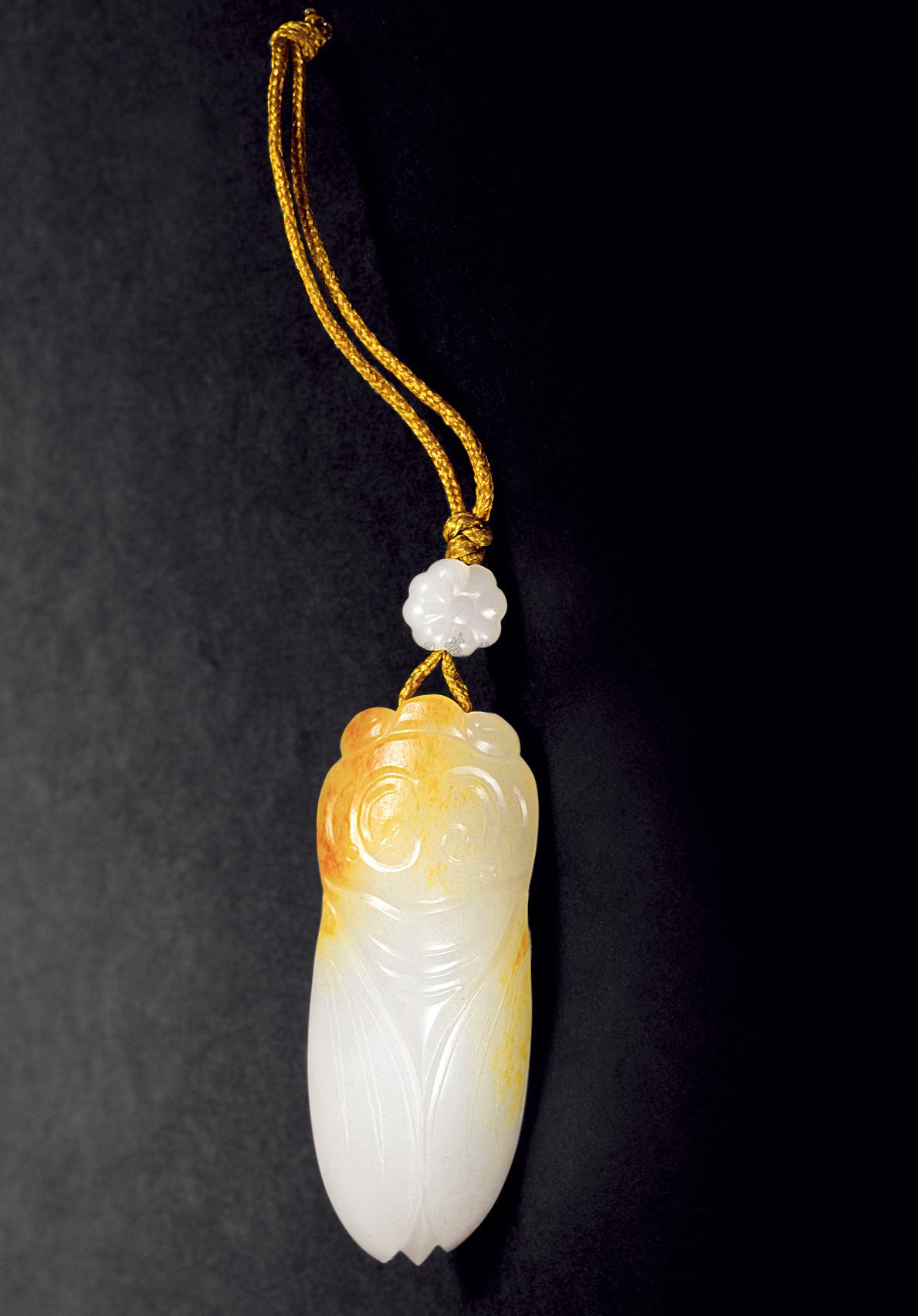 0622 现代 金蝉挂件(和田籽料)