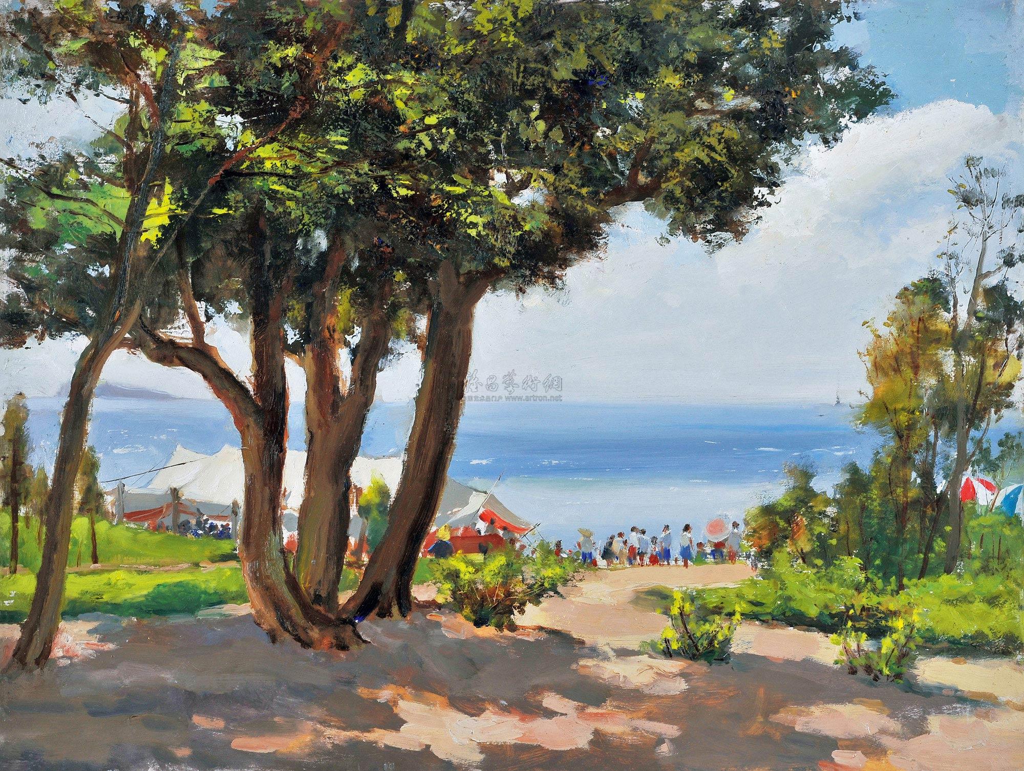 1532 1956年作 大连星海公园 油彩 画布