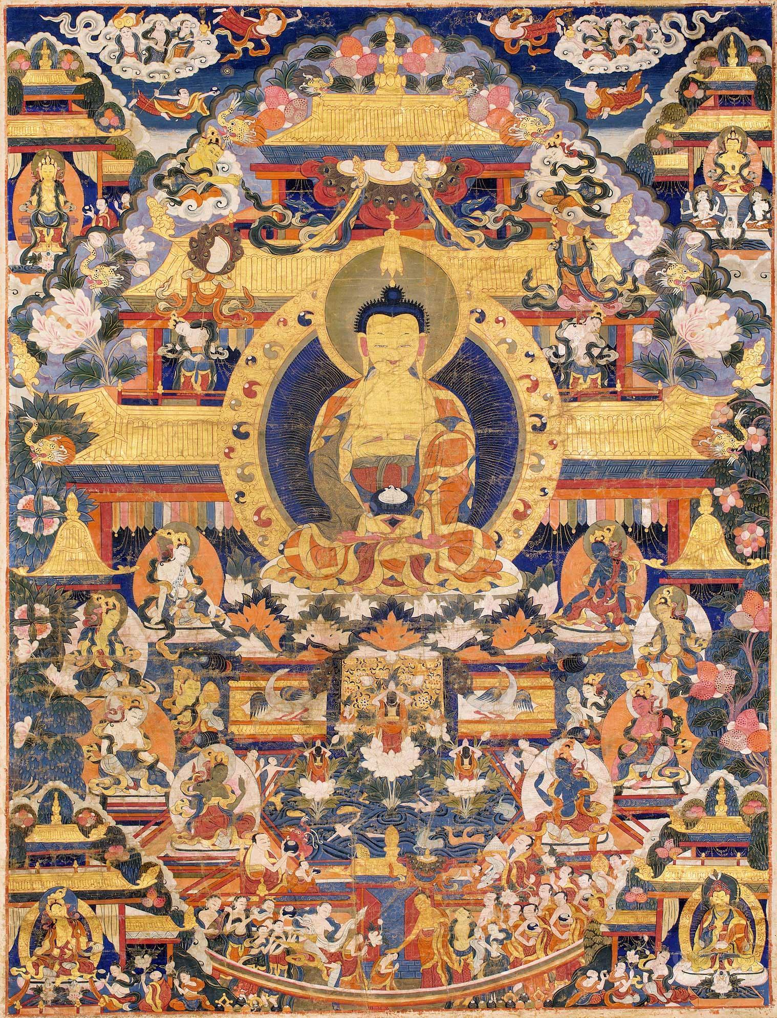 *0078 十八世纪 阿弥陀佛极乐世界