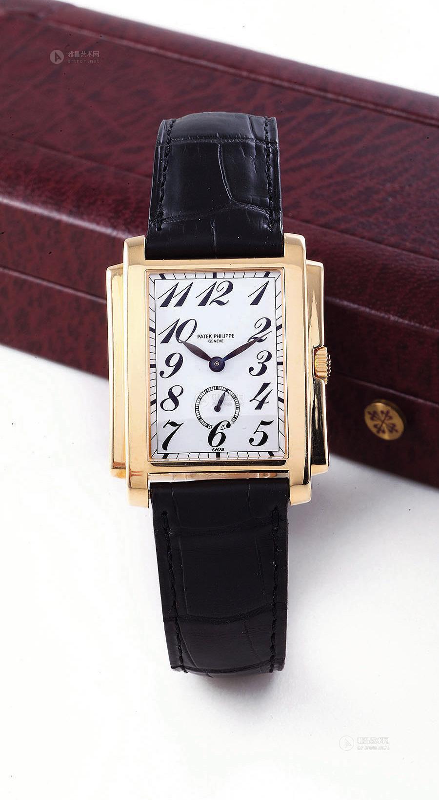 0092 百达翡丽"5024 gondolo"非常精细 18k黄金 手动上链 小秒针 皮带