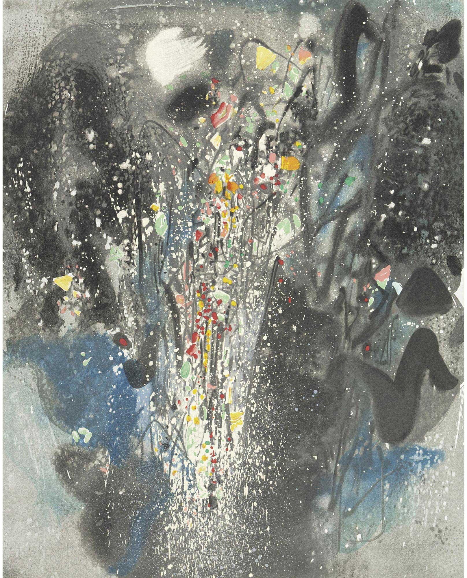 0685 无题 石版版画