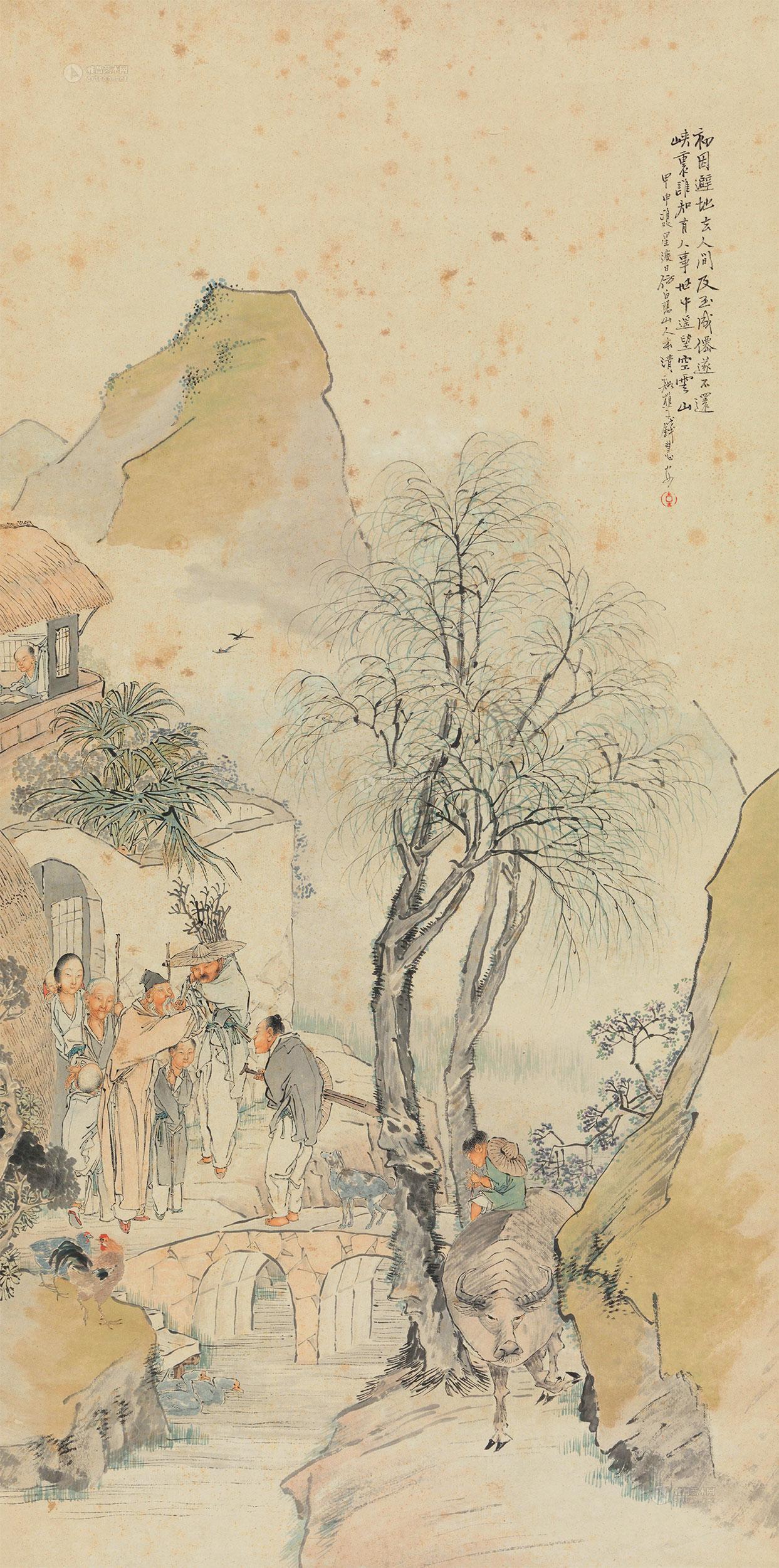 *1531 1884年作 桃花源图 立轴 纸本