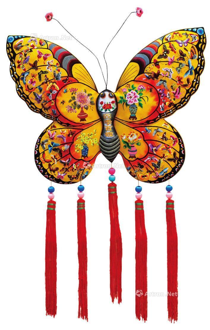 0030 刘喜娥 四季百蝶图