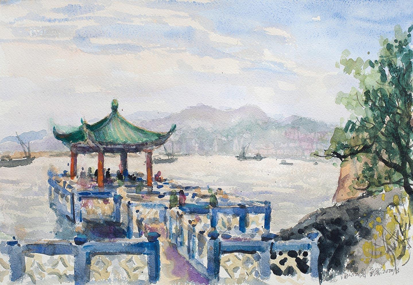 【海心公园 水彩】拍卖品_图片_价格_鉴赏_水粉水彩_雅昌艺术品拍卖网