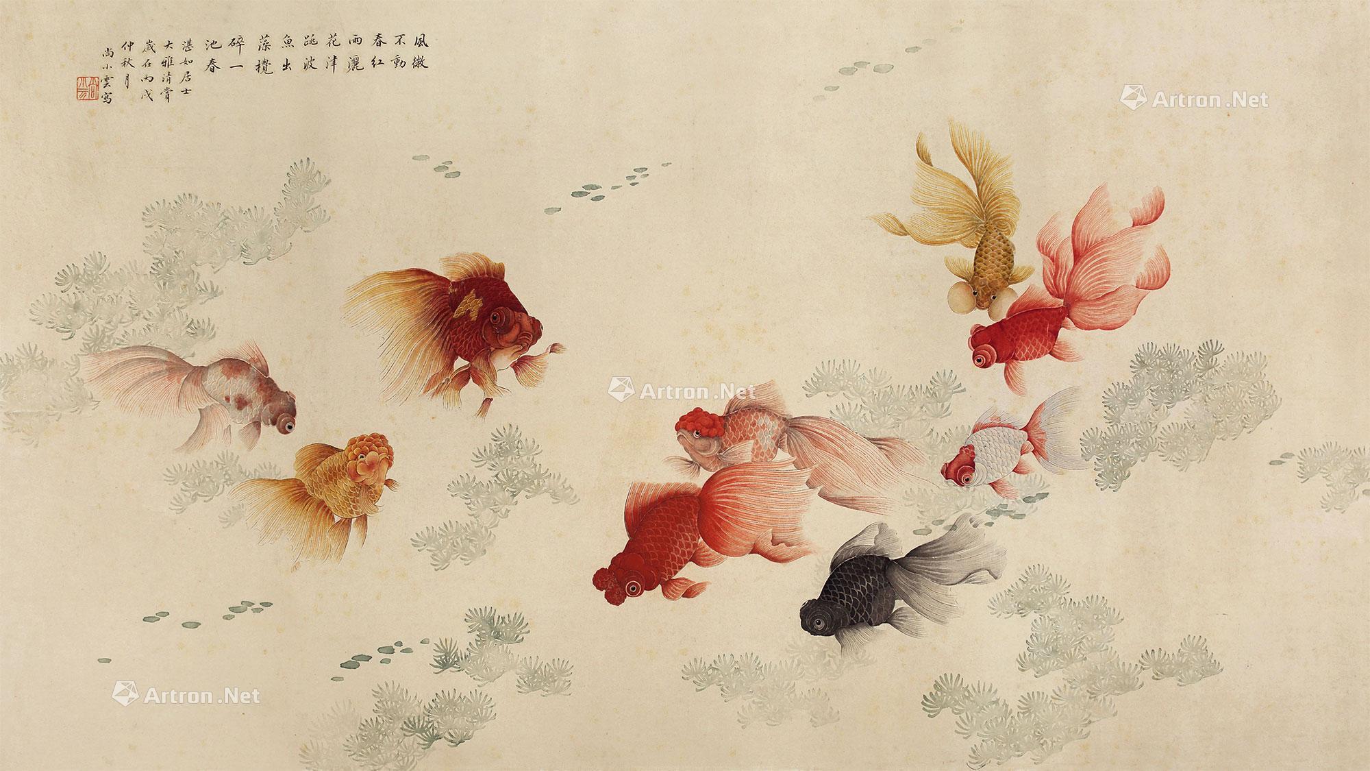 0121 1946年作 金玉满堂 镜心 设色纸本