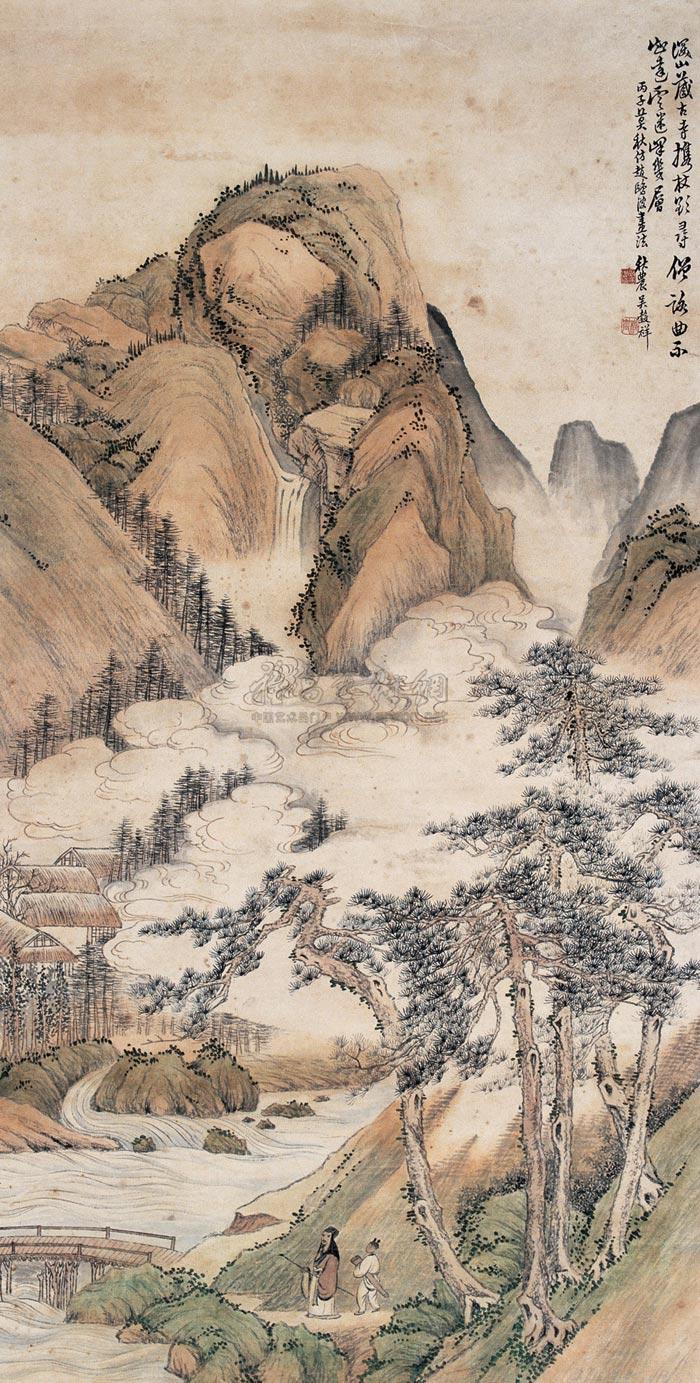 深山藏古寺的那幅画图片