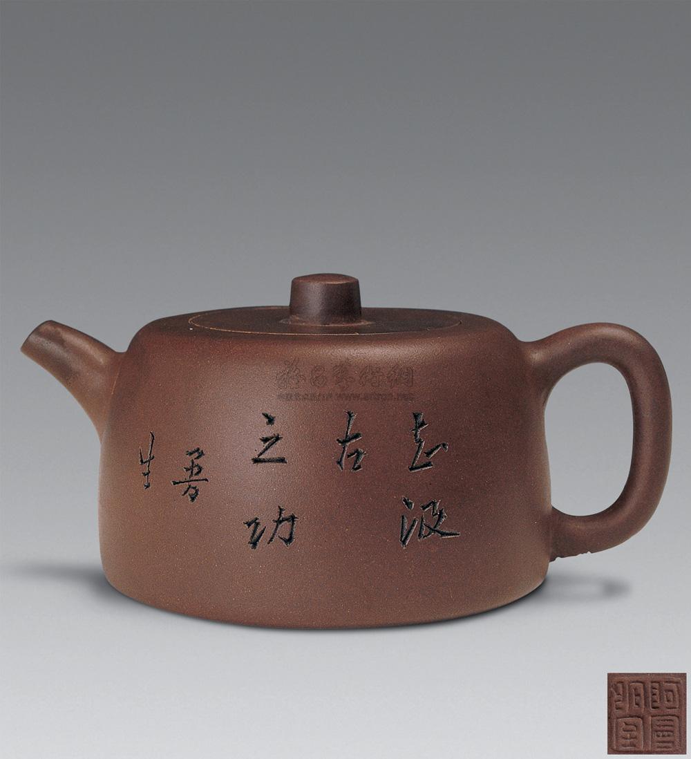 1101 清中期 紫砂高井栏壶