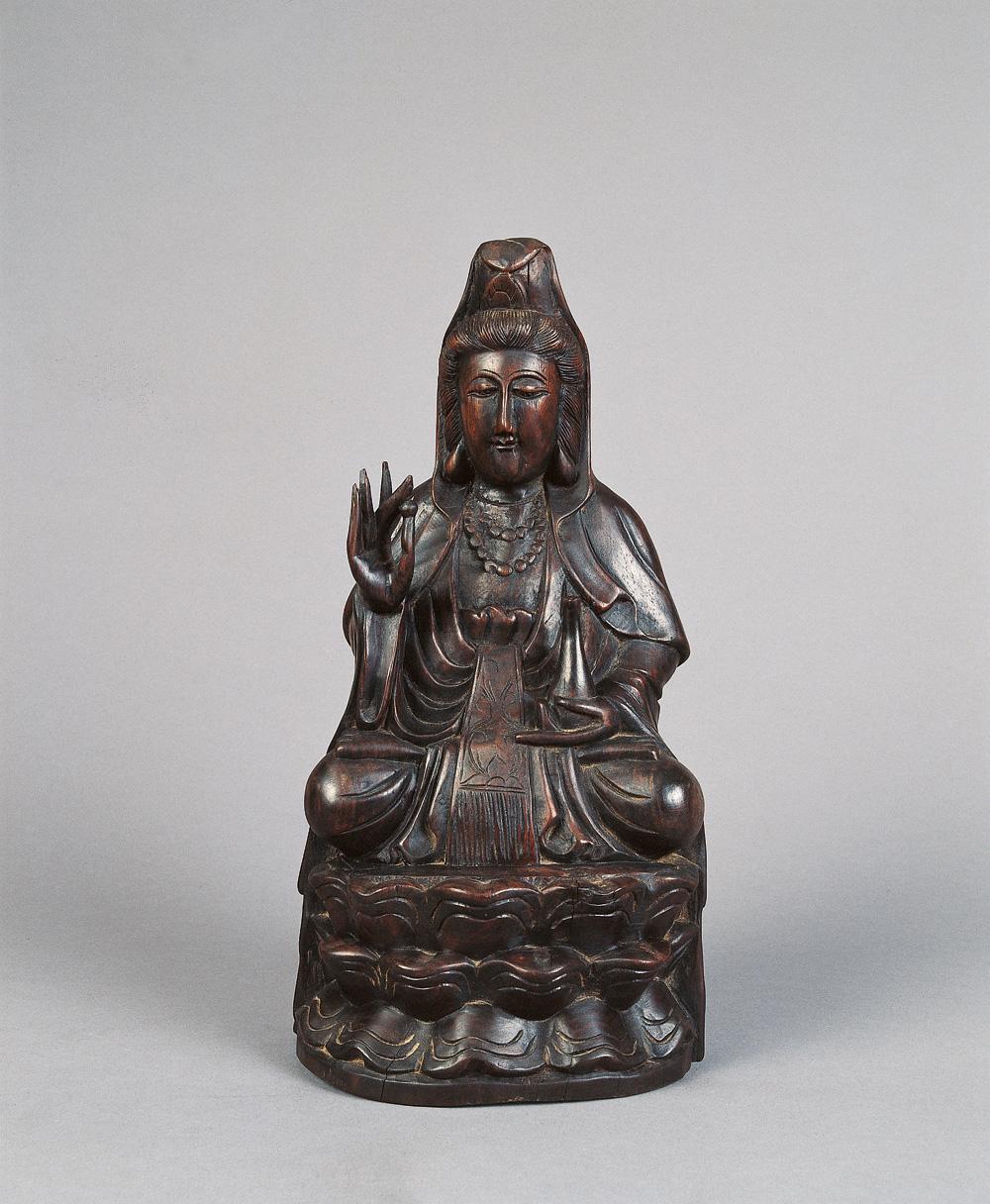 0190 清 男相观音座像