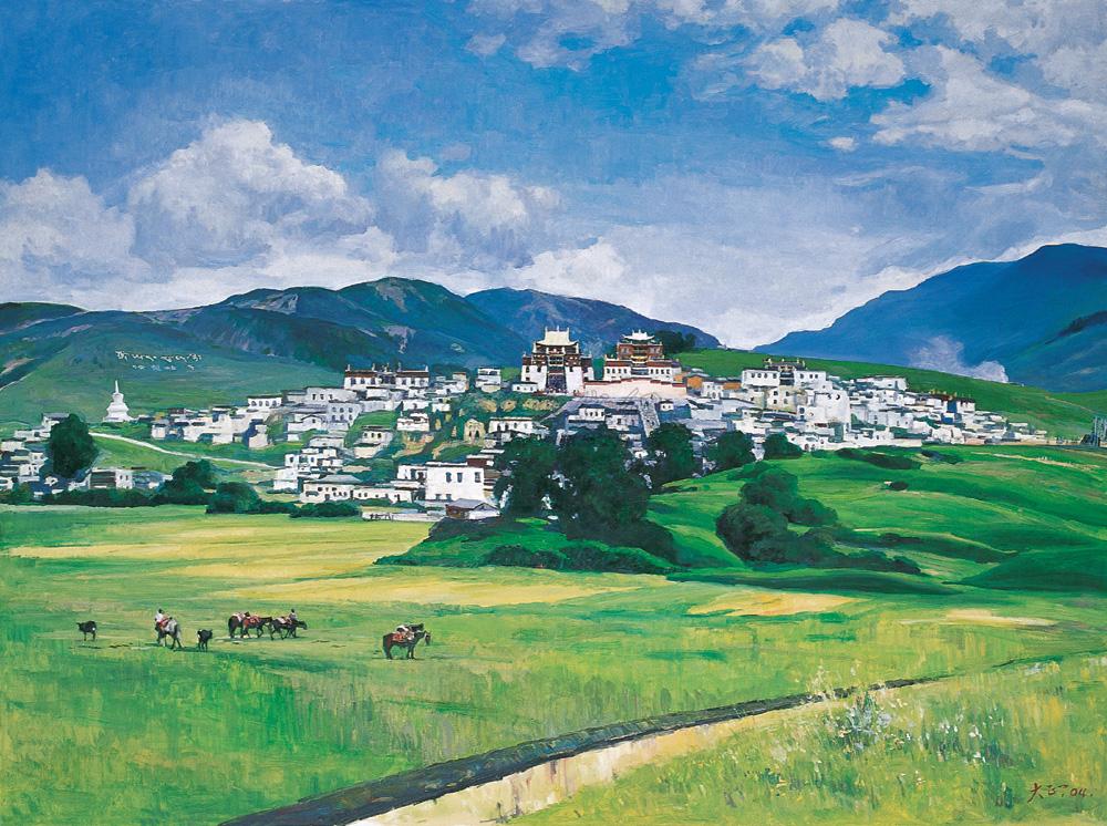 【2004年作 香格里拉 油彩 布面】拍卖品_图片_价格_鉴赏_油画_雅昌
