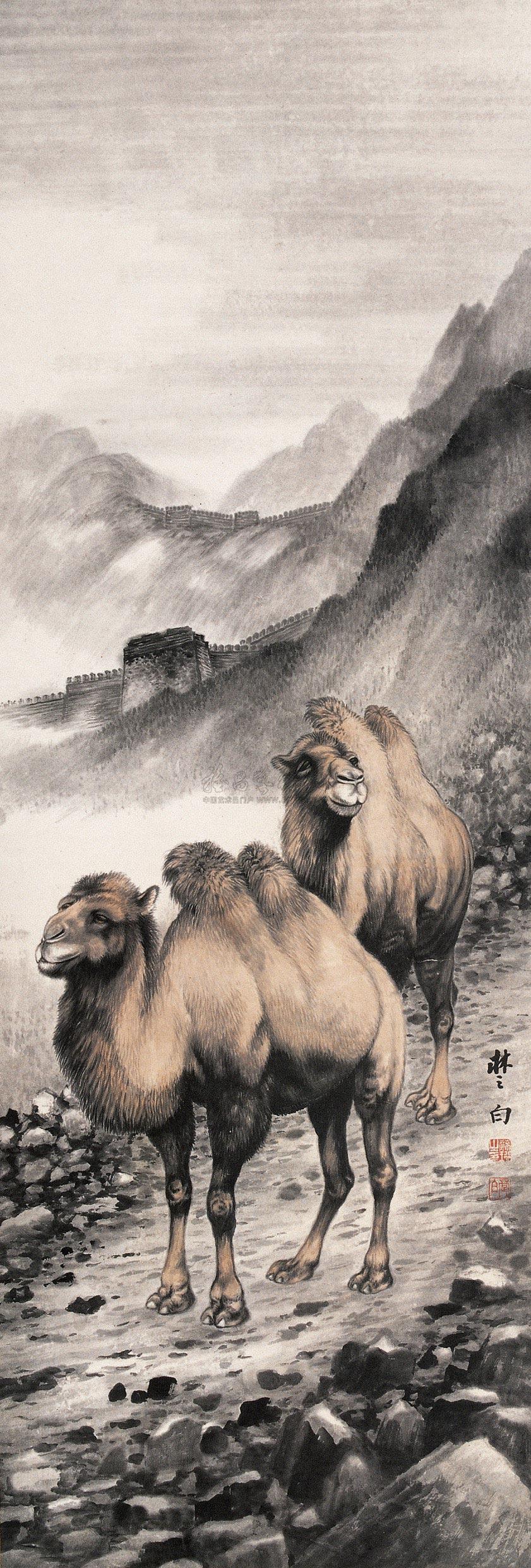 古画骆驼图片