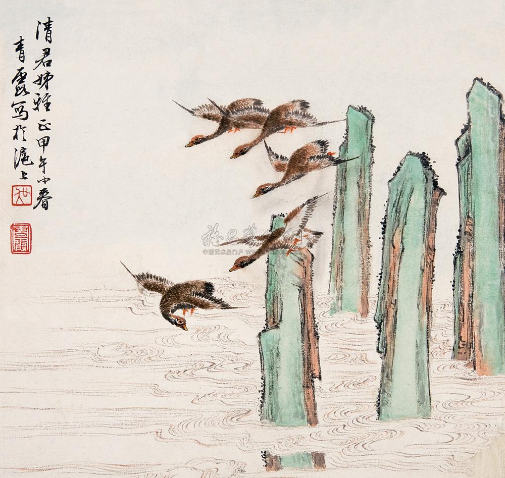 【飞鸟图 镜心 水墨纸本】拍卖品_图片_价格_鉴赏_绘画_雅昌艺术品