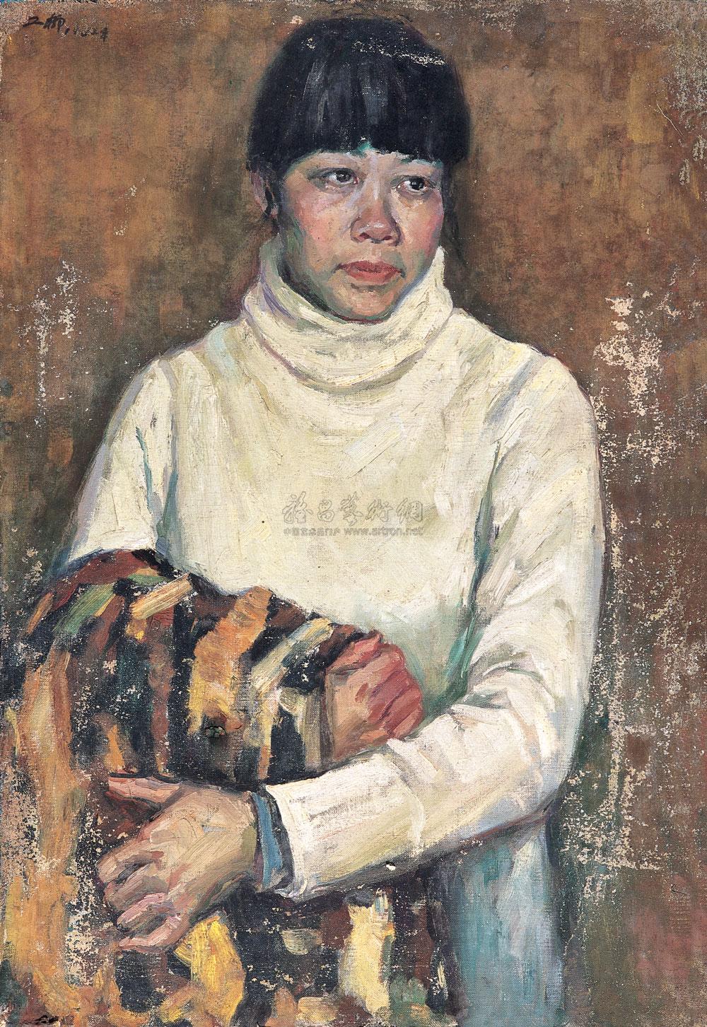 0134 乡村女教师 油彩 画布