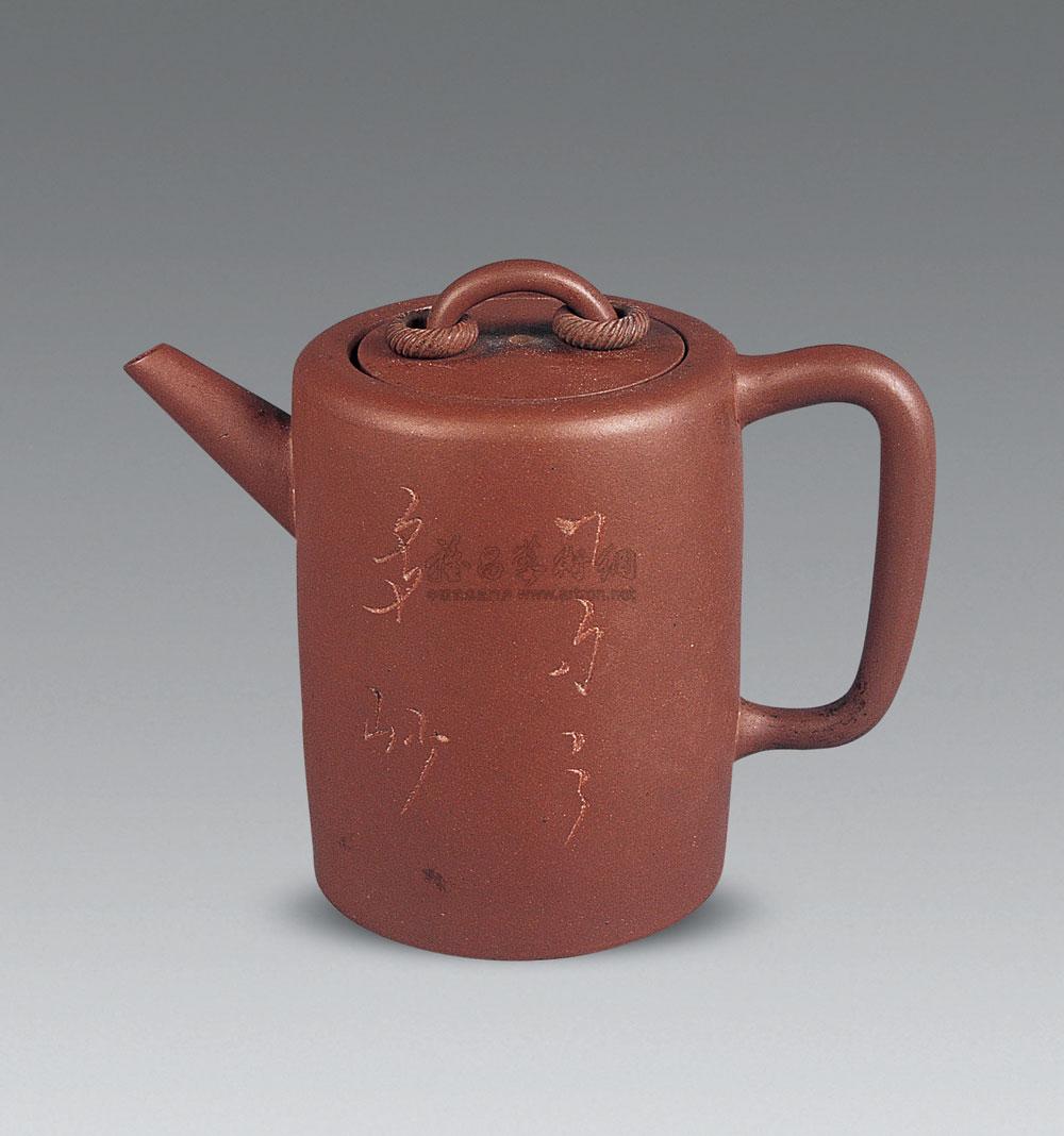 *0389 清 直桶形紫砂壶