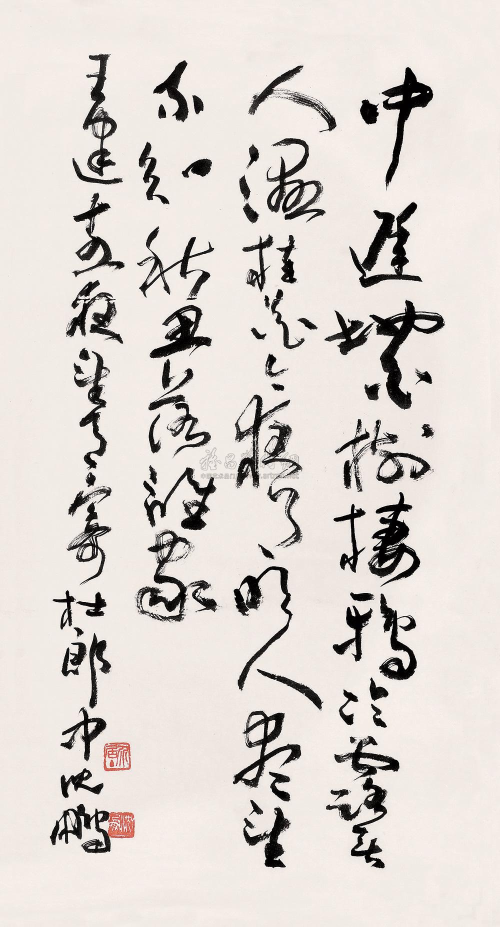 【草书王建诗 镜心 水墨纸本】拍卖品_图片_价格_鉴赏_书法_雅昌艺术