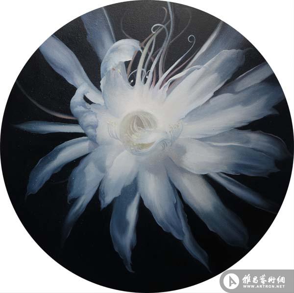 《昙花-4》  朱可染 60x60cm 2014