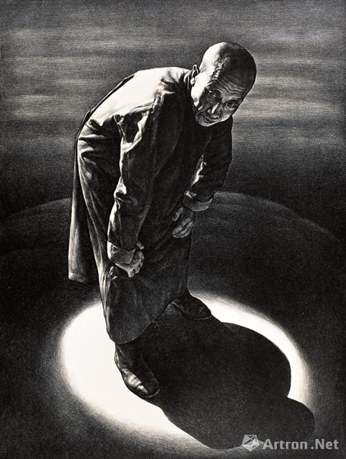 顶光之二  1994第十二届全国版画作品展(银奖)  苏新平 60×45cm