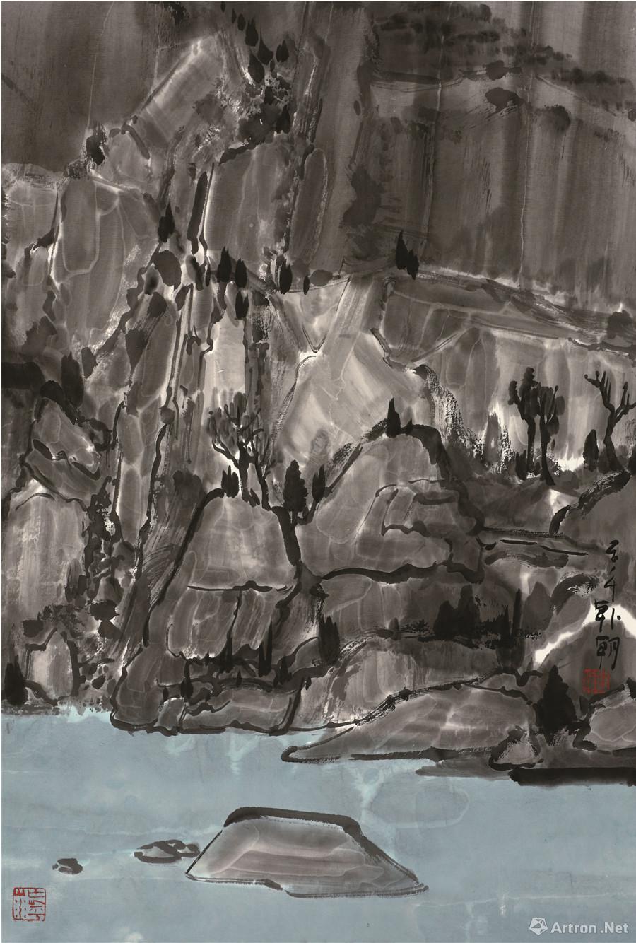 韩朝 大风景之30 68cmx45cm,纸本水墨2014年