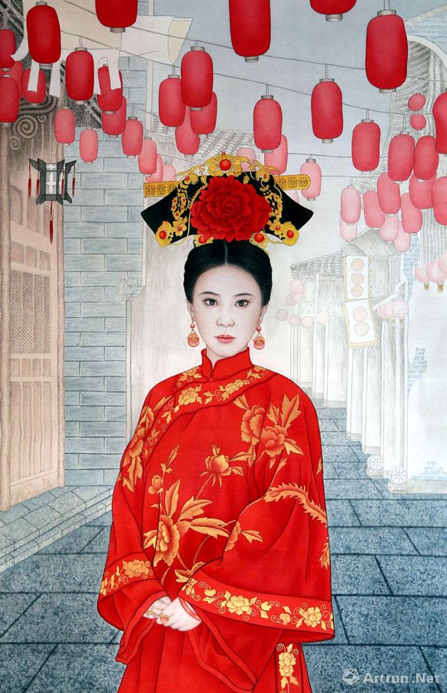 "中国红"崔景哲工笔人物画展
