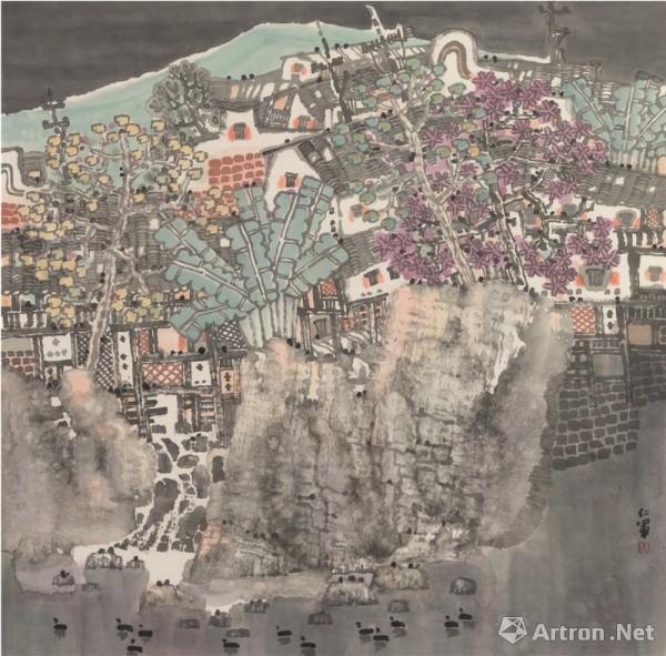 《蜀南诗意》  龚仁军 69x68cm  纸本