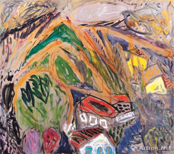 《牛山·意》  陈天龙 160x180cm 2013年
