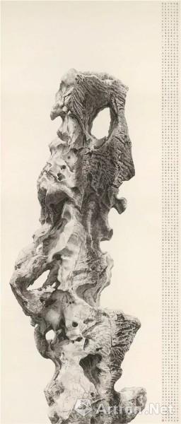 《冠云峰》  赵胥 320×136cm 2016年 纸本水墨
