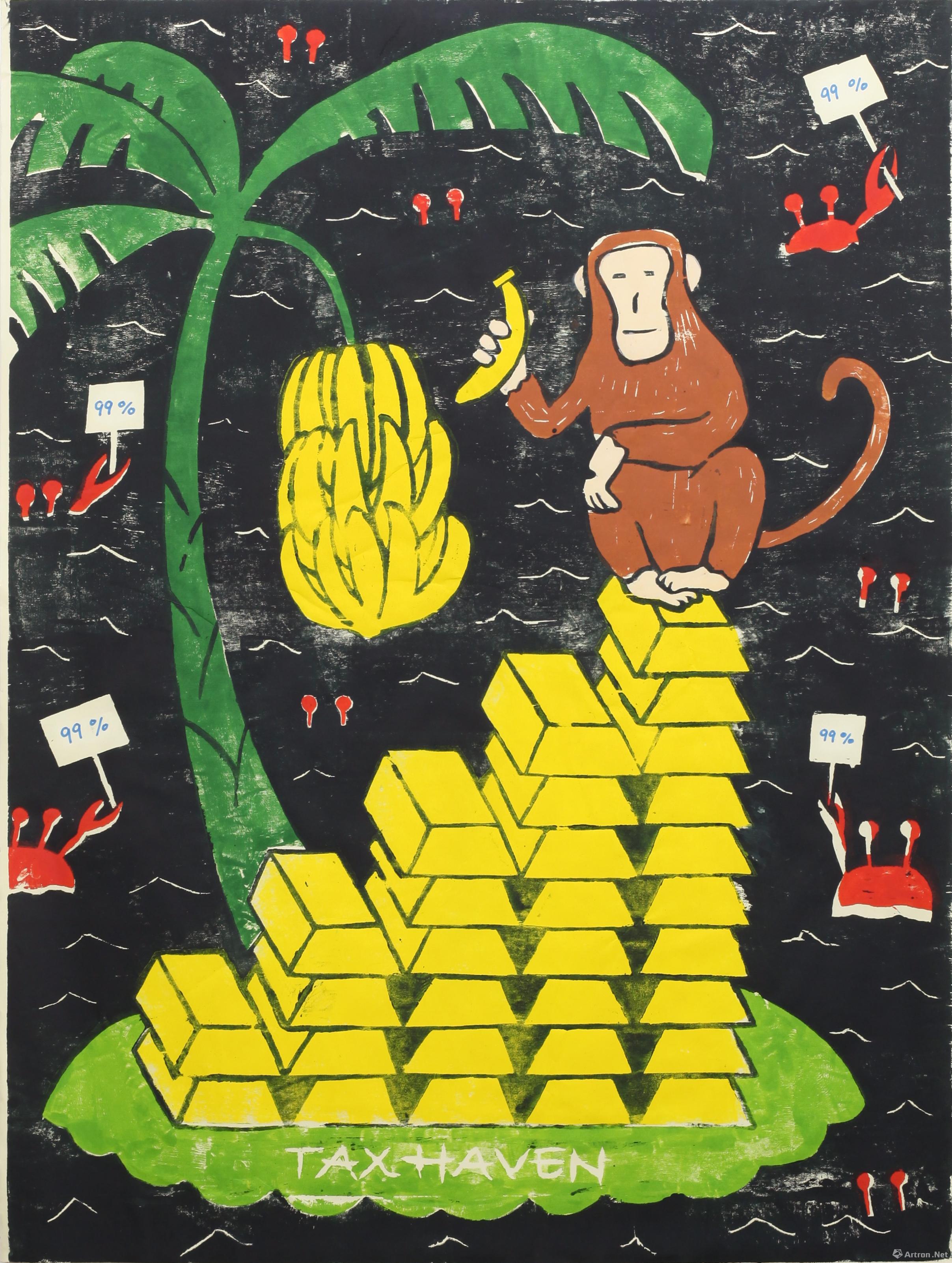 "猫奥运:纪念虎二郎"是日本艺术家竹川宣彰个展