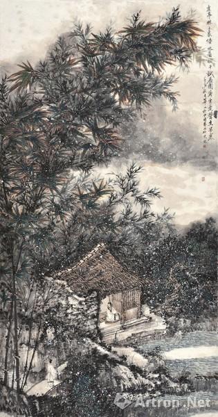《竹林隐居图》  杨华山  2012年