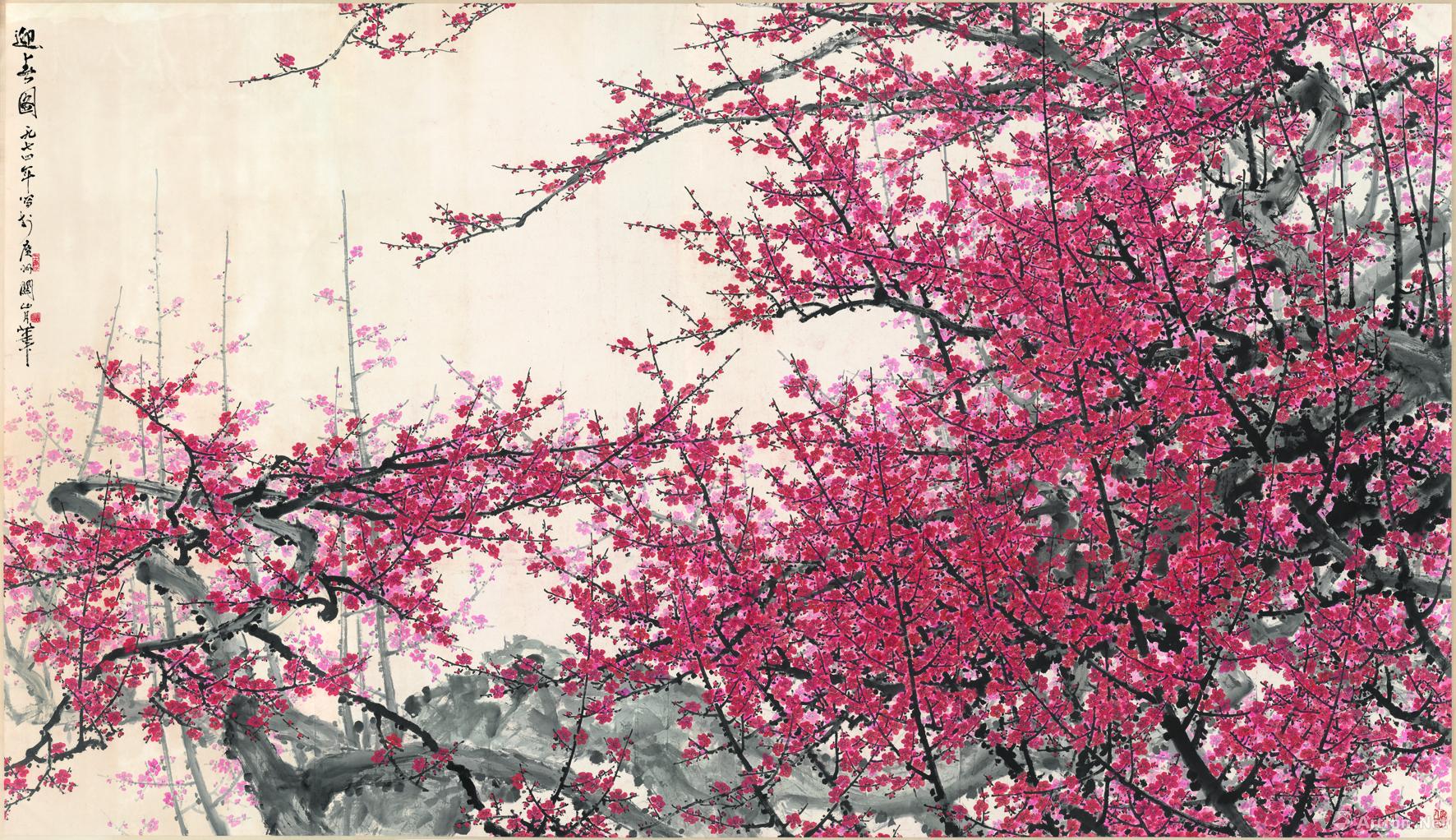 "大地回春"关山月梅花专题展