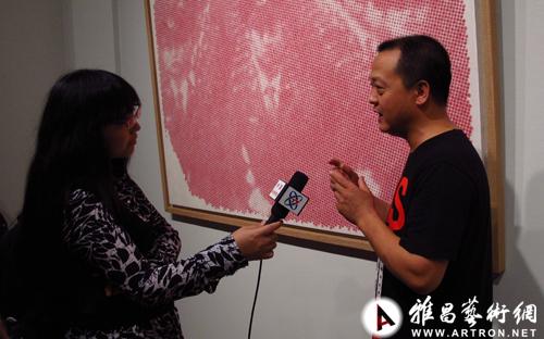艺术家南溪接受中央电视台采访