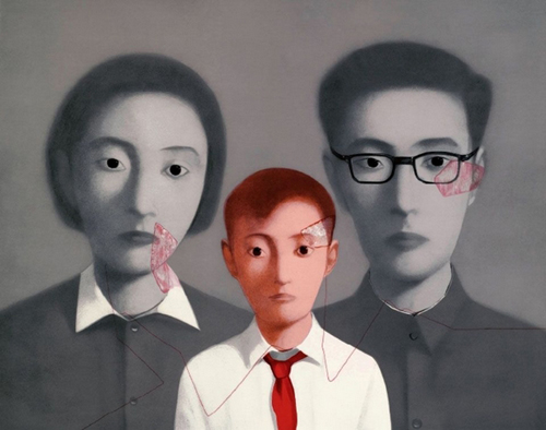 张晓刚新作《红梅》在当代艺术界引发争议