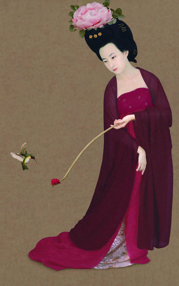 《簪花仕女图》-匡达