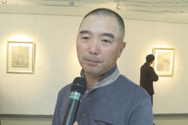 【视频】许信容细笔山水画展专访许信容